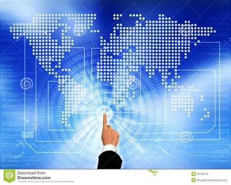 Accessing The Global Network Royalty Free Stock Photo - Image: 20106115
