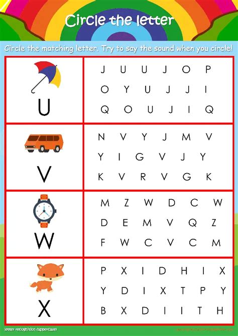 Free Printable Alphabet Recognition Worksheets Printable Templates