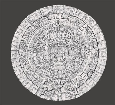 Aztec Calendar 3d Model Cgtrader