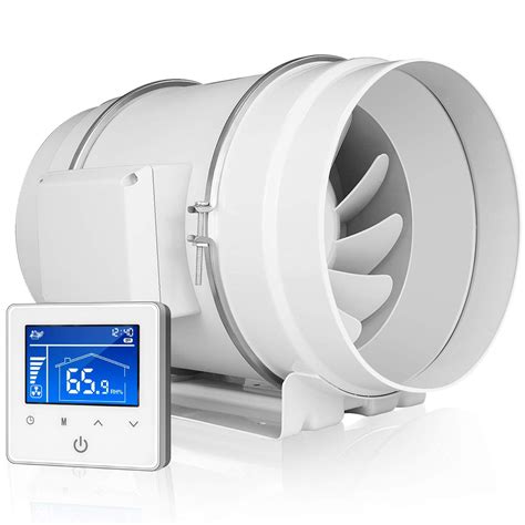 Ipower 750 Cfm Centrifugal Inline Duct Temperature Humidity Variable Speed Controller Quiet