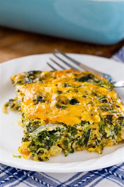 Spinach And Cheese Casserole Spicy Southern Kitchen