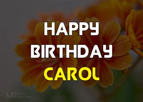 Happy Birthday Carol