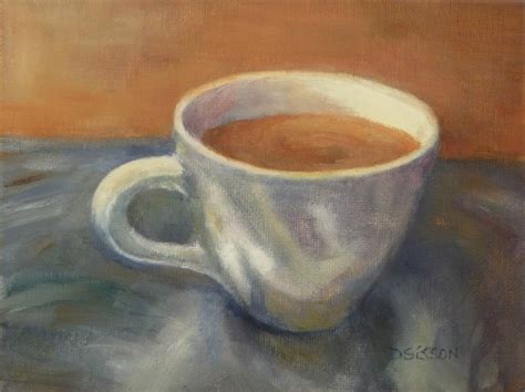 Daily Painting Projects Morning Coffee Oil Painting