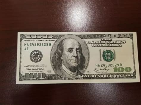 Series 2006 ~ Us One Hundred Dollar Note Bill ~ 100 ~ Boston ~ Ha
