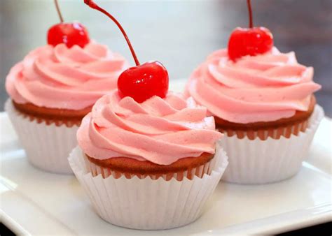 Cherry Almond Vanilla Cupcakes Recipe Snobs