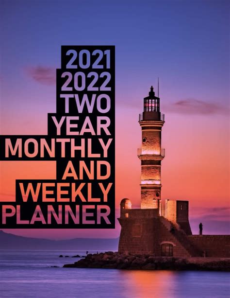 Buy 2021 2022 Two Year Monthly And Weekly Planner 2 Year 2021 2022