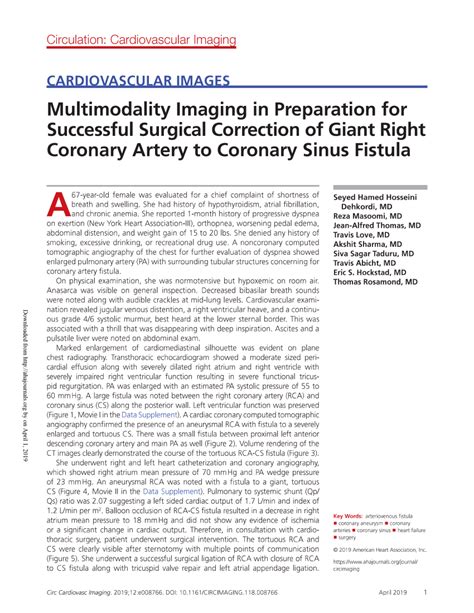 Pdf Multimodality Imaging In Preparation For Successful Surgical