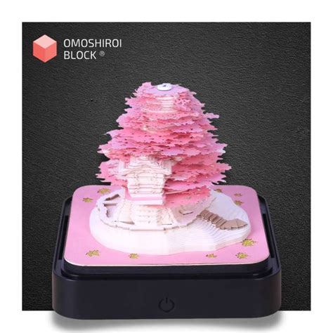 Tree House Omoshiroi Block D Memo Pad Paper Model With Calendar