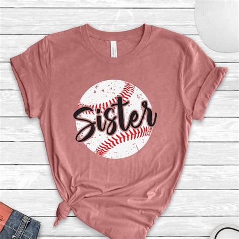 Baseball Sister Tee Etsy