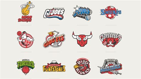 Classic 80s Cartoons Get An Nba Logo Makeover Sports Graphic Design
