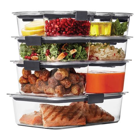 Find a wide selection of food containers at great value on athome.com, and buy them at your local at home store. Rubbermaid Brilliance Food Storage Container 18-piece Set ...