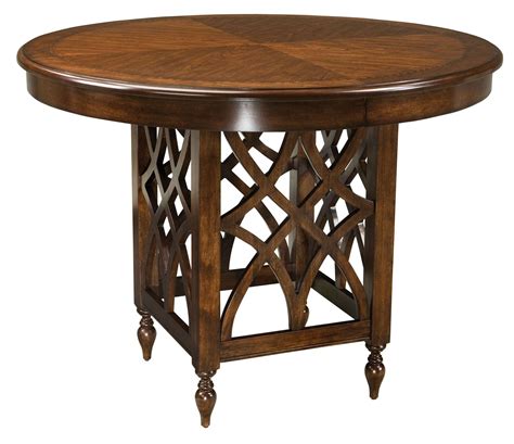The chintaly murray counter height pub table brightens up any tiny kitchen or dining space. Woodmont Brown Cherry Round Counter Height Table from ...