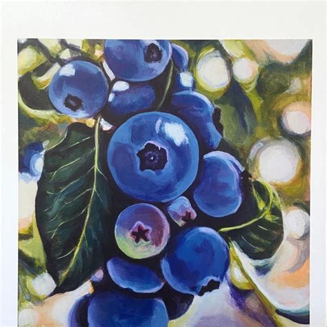 Blueberry Painting Etsy