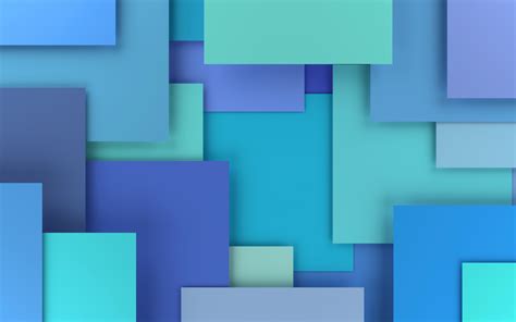 Wallpaper Material Design Abstract Squares Abstract Geometric Blue