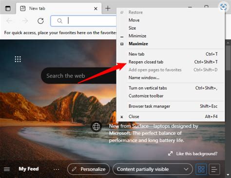 How To Restore Recently Closed Tabs In Microsoft Edge Askit Solutii
