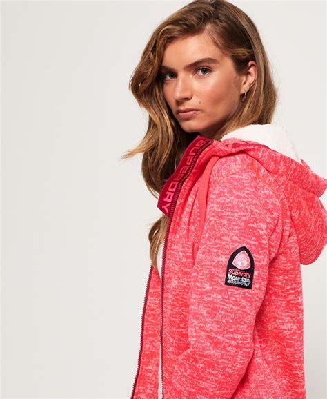 Womens Storm Colour Pop Zip Hoodie In Fusion Pinkmagenta Superdry Uk