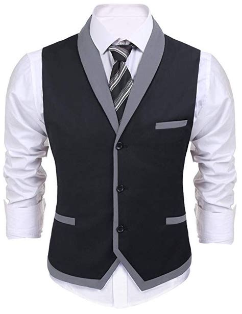Coofandy Men S Suit Vest Slim Fit Formal Business Dress Vest Casual