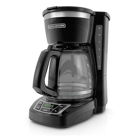 Black Decker 12 Cup Programmable Coffee Maker In Black Bed Bath