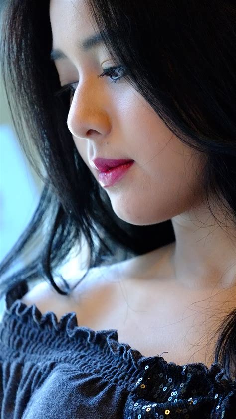asian girl beautiful beautiful face girl makeup free image from