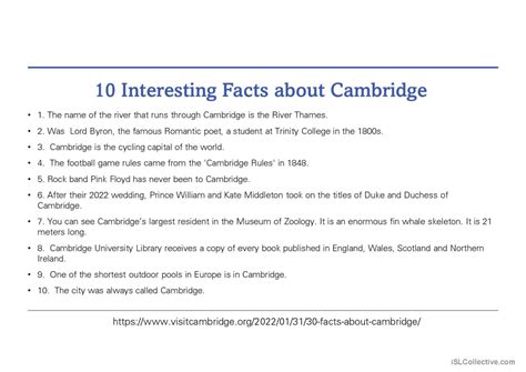 10 Interestion Facts About Cambridge English Esl Powerpoints