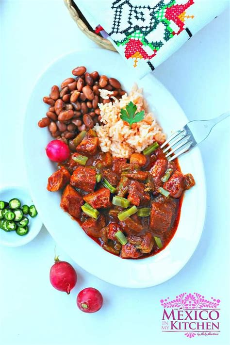 It's truly an authentic dish like you would get a mexican restaurant. Chile Colorado with Pork and Nopales | Recipe | Mexican ...