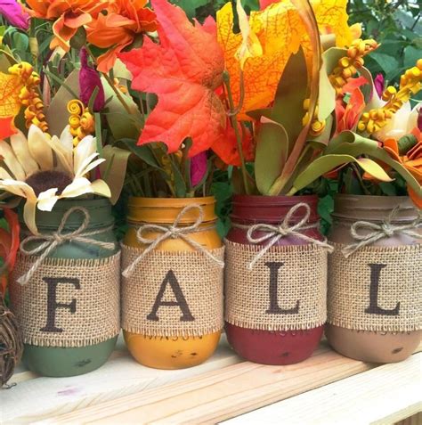 Diy Fall Decor Mason Jar Fall Decor Diy Fall Mason Jars Rustic Fall