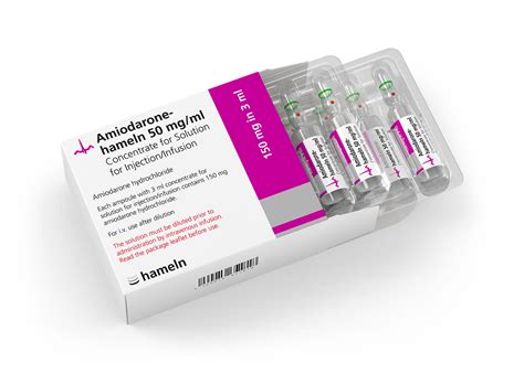 Hk Amiodarone 50 Mg Ml 150 Mg In 3 Ml 2944 Hameln Pharma