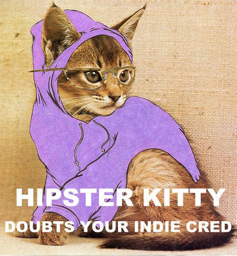 Hipster Kitty Know Your Meme