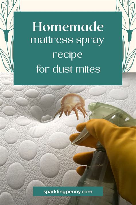 Homemade Mattress Spray Recipe For Dust Mites Sparklingpenny