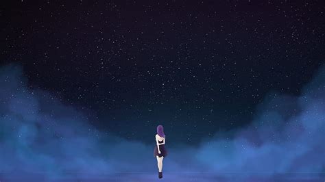 Anime Girl Lonely Wallpaper