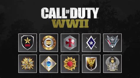 Leaked Official Call Of Duty Ww2 Prestige Emblems Youtube