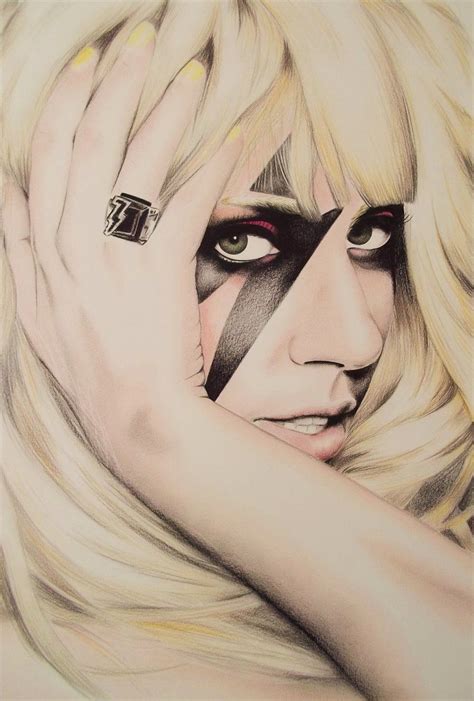 Lady Gaga By ~liannec In Colored Pencils Portrait Drawing Portrait Tattoo Lady Gaga Tattoo