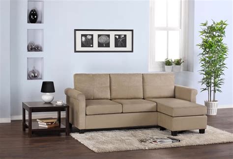 It makes a small corner feel bigger because generously sized sectional reads as just one piece. Sectional Sofa for Small Spaces - HomesFeed