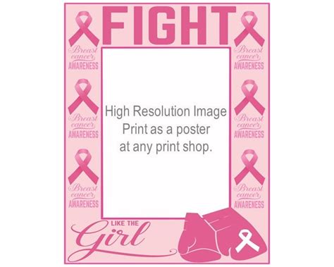 Breast Cancer Awareness Merchandise Photo Booth Frame Etsy Australia