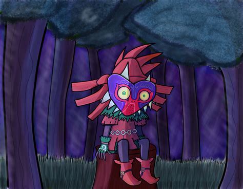 The Imp Wearing Majoras Mask By Yazzychan On Deviantart