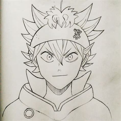 Asta Black Clover Coloring Pages 2021