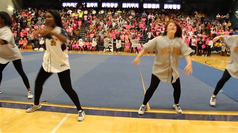 Bhs Dance Team Pink Out Pep Rally 101615 Youtube