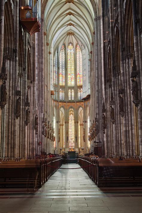 Cologne cathedral (kölner dom, officially hohe domkirche st. The Nave Of Cologne Cathedral Photograph by Julian Elliott ...
