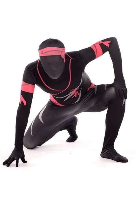 Cool Ninja Print Zentai Lycra Spandex Bodysuit
