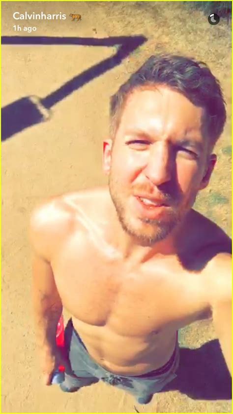 Photo Calvin Harris Goes Shirtless On Snapchat To Celebrate Vma Noms Photo Just