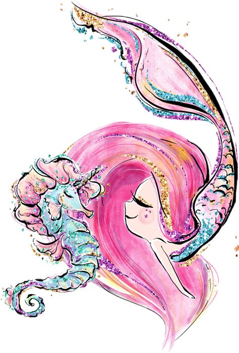 Watercolor Mermaid 300454402123211 By Stephaniejordan53