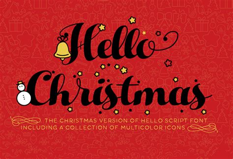 Download Hello Christmas Script Font Otf Ttf