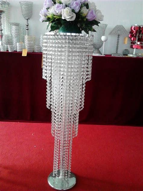 100cmh Acrylic Crystal Wedding Flower Stand Table Centerpiece Wedding