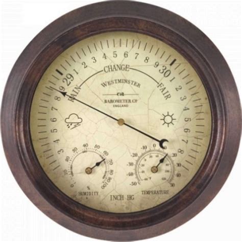 The atmosphere is the layers of air wrapped around the earth. Westminster Barometer en thermometer | 5050642006262