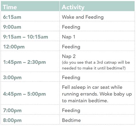 Taking Cara Babies Newborn Schedule Pdf Sleep Training Review Taking