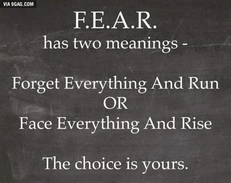 Two Definitions Of Fear 9gag