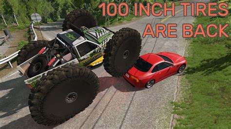 100 Inch Tires Are Back Beamngdrive Youtube