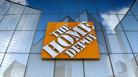 Editorial The Home Depot Inc Logo On Glass Building Motion