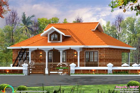 1200 Square Feet 3 Bedroom House Architecture Plan Kerala Home Design