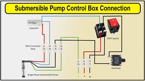How To Make Submersible Pump Control Box Connection Wiring Diagram